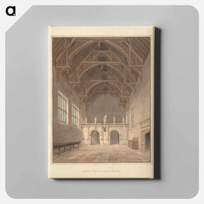 アートパネル-Interior View of the Hall at Rushton
 - イェール大学アートギャラリー Canvas.