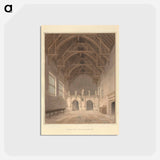アートポストカード-Interior View of the Hall at Rushton
 - イェール大学アートギャラリー Postcard.
