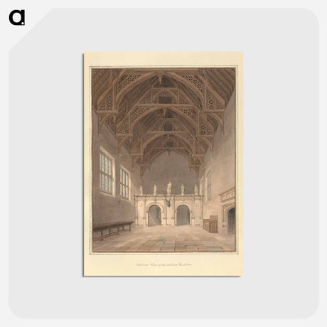 アートポストカード-Interior View of the Hall at Rushton
 - イェール大学アートギャラリー Postcard.