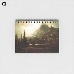 アートメモ帳-By a Mountain Lake - アルバート ビアスタット Memo.