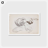 アートポストカード-(unknown)part of a sketchbook - アルバート エーデルフェルト Postcard.