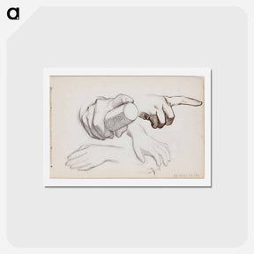 アートポストカード-(unknown)part of a sketchbook - アルバート エーデルフェルト Postcard.