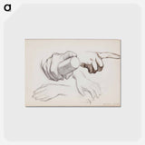 アートポストカード-(unknown)part of a sketchbook - アルバート エーデルフェルト Postcard.