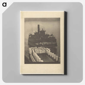 アートパネル-After Working Hours - The Ferry Boat - アルフレッド スティーグリッツ Canvas.