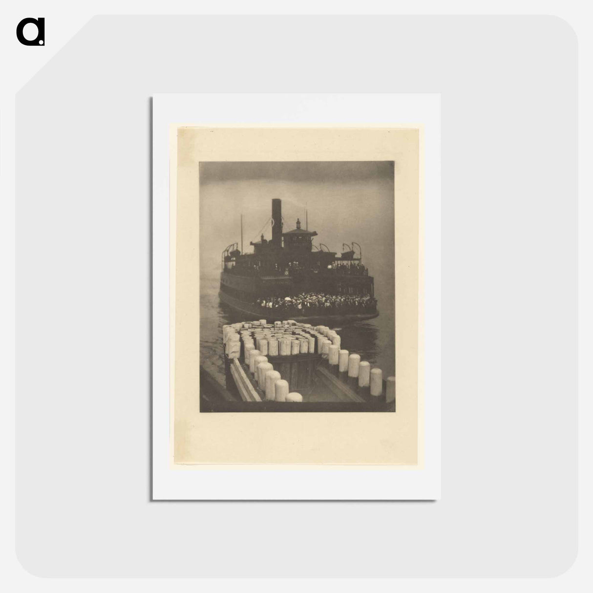 アートポストカード-After Working Hours - The Ferry Boat - アルフレッド スティーグリッツ Postcard.