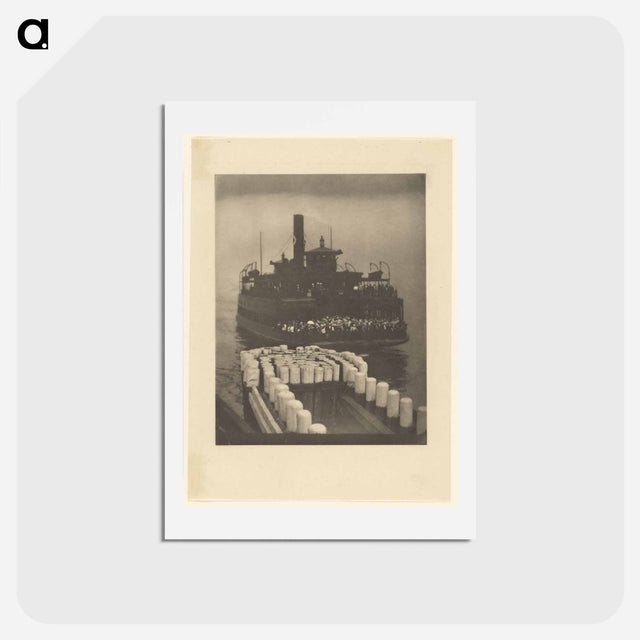 アートポストカード-After Working Hours - The Ferry Boat - アルフレッド スティーグリッツ Postcard.