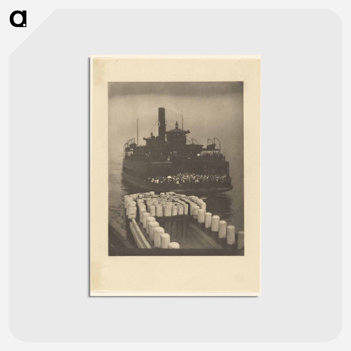 アートポストカード-After Working Hours - The Ferry Boat - アルフレッド スティーグリッツ Postcard.