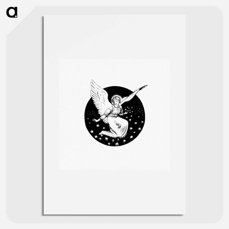 アートポスター-Victorian Angel Engraving
 - 大英図書館 Poster.