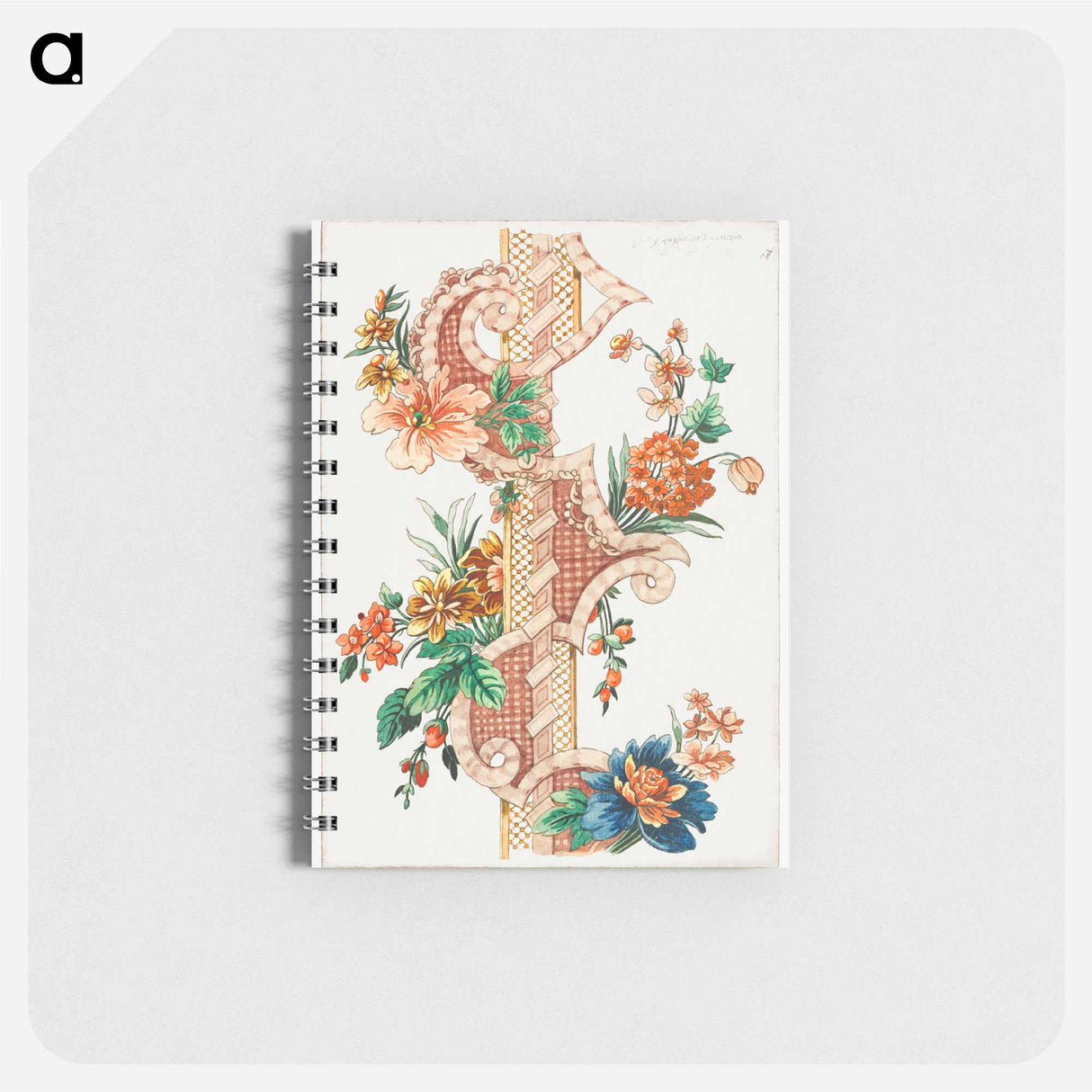 アートメモ帳-Vertical Decorative Floral Band
 - クリーブランド美術館 Memo.