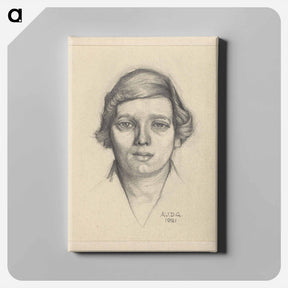 アートパネル-Portret van een onbekende vrouw - ユリー デ フラーハ Canvas.