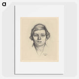 Portrait of an unidentified person - Julie de Graag Poster.