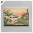アートパネル-Hokusai's Poem by Sarumaru Dayu - 葛飾 北斎 Canvas.