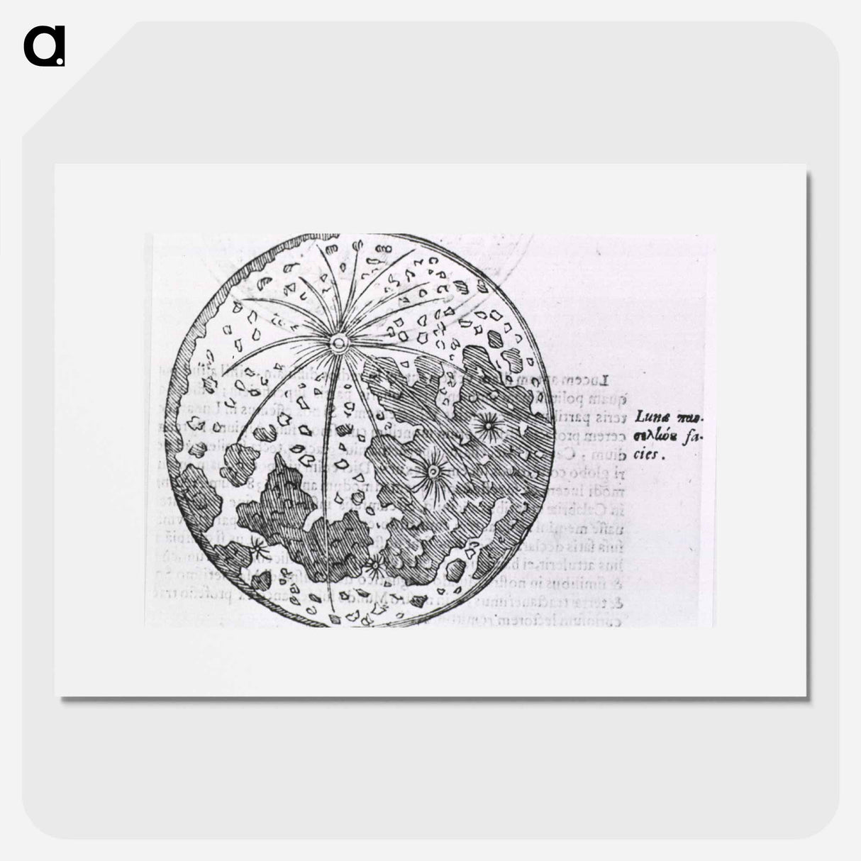 アートポスター-Lunar Surface Depiction
 - 国立医学図書館 Poster.