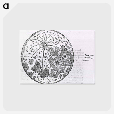 アートポストカード-Lunar Surface Depiction
 - 国立医学図書館 Postcard.
