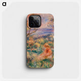 Seated Woman with Sea in the Distance - Pierre-Auguste Renoir Phone Case.