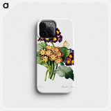 Primula auricula - ピエール ジョゼフ ルドゥーテ Phone Case.