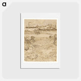 Arles: View from the Wheatfields - フィンセント ファン ゴッホ Postcard.