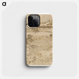 Arles: View from the Wheatfields - フィンセント ファン ゴッホ Phone Case.