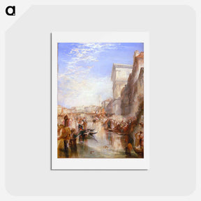 アートポストカード-The Grand Canal Scene, A Street In Venice - ウィリアム ターナー Postcard.