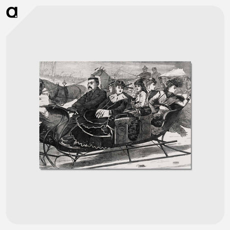 アートポストカード-Christmas Belles - ウィンスロー ホーマー Postcard.