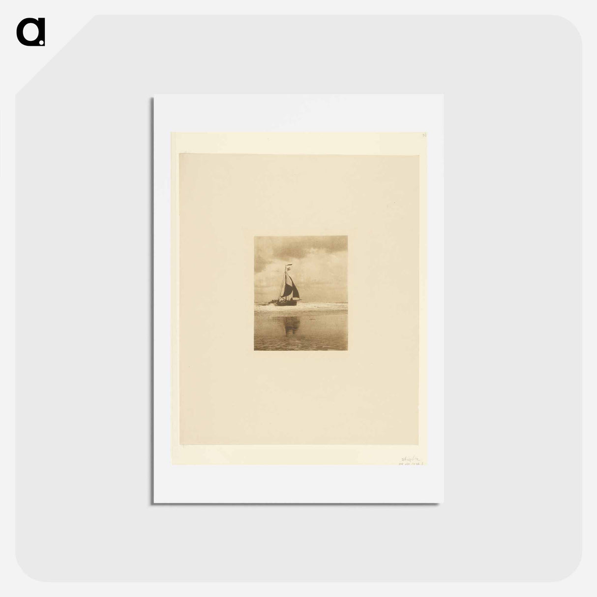 アートポストカード-The Incoming Boat - アルフレッド スティーグリッツ Postcard.