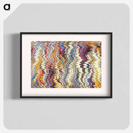 アートポスター-Glitch Pattern Background, Remixed
 - 大英図書館 Poster.