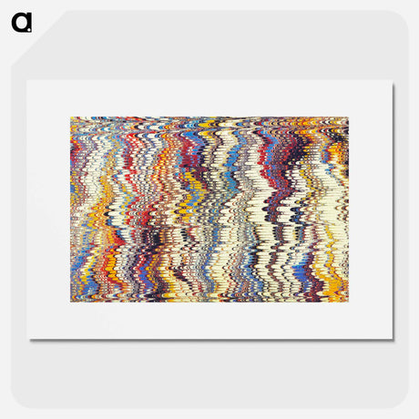 アートポスター-Glitch Pattern Background, Remixed
 - 大英図書館 Poster.