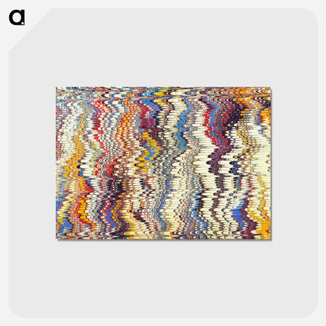 アートポストカード-Glitch Pattern Background, Remixed
 - 大英図書館 Postcard.