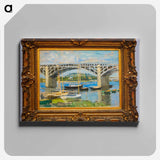 Le Pont d'Argenteuil - Claude Monet Canvas.