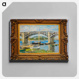 Le Pont d'Argenteuil - クロード モネ Canvas.