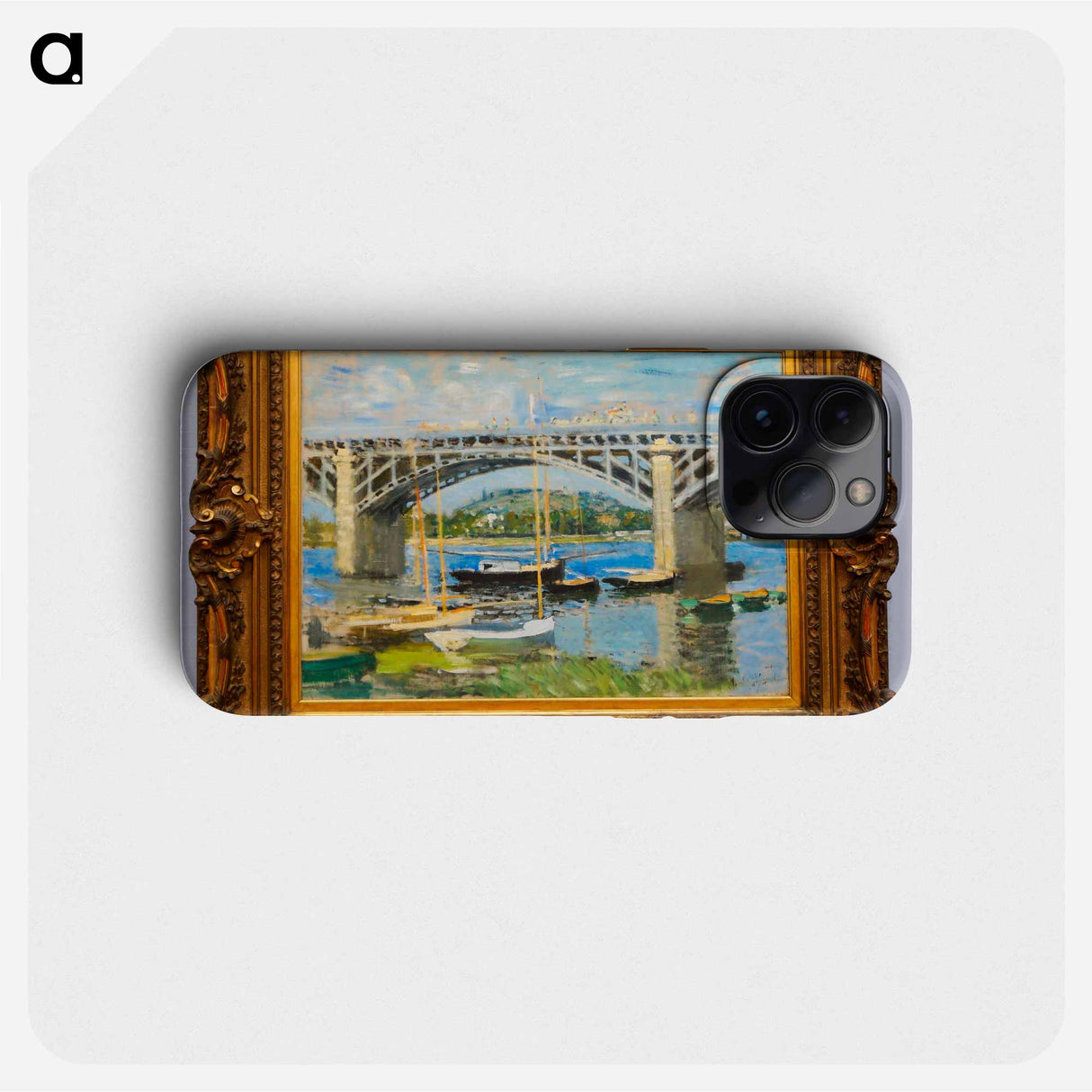 Le Pont d'Argenteuil - クロード モネ Phone Case.