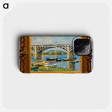 Le Pont d'Argenteuil - クロード モネ Phone Case.