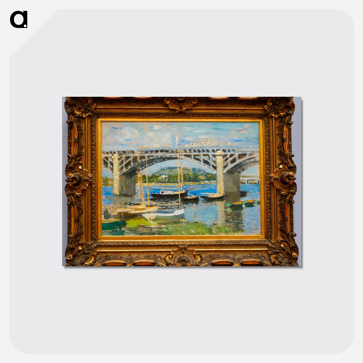 Le Pont d'Argenteuil - クロード モネ Postcard.