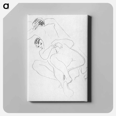 アートパネル-Couple - エルンスト ルートヴィヒ キルヒナー Canvas.