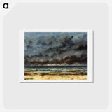 アートポストカード-Calm Seas - ギュスターヴ クールベ Postcard.