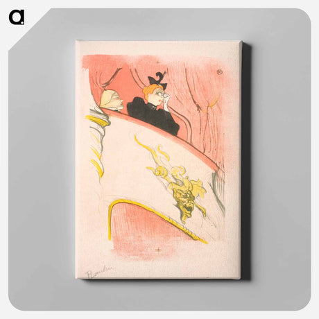 アートパネル-La loge au mascaron doré - アンリ ド トゥールーズ ロートレック Canvas.