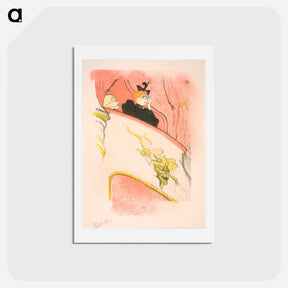 アートポストカード-La loge au mascaron doré - アンリ ド トゥールーズ ロートレック Postcard.
