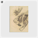 アートポストカード-Studies for "Judgment" - ジョン シンガー サージェント Postcard.
