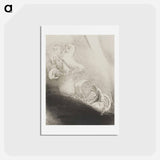 アートポストカード-He Falls Head Foremost Into the Abyss - オディロン ルドン Postcard.