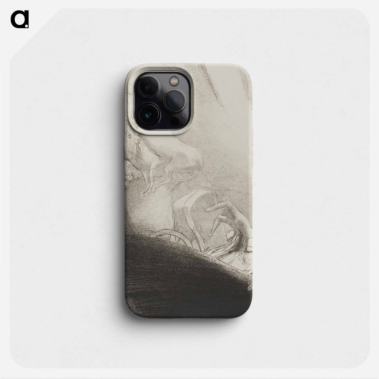 He Falls Head Foremost Into the Abyss - オディロン ルドン Phone Case.