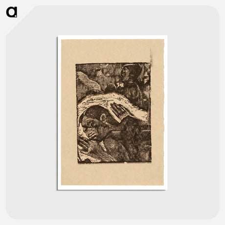 アートポストカード-Manao tupapau - ポール ゴーギャン Postcard.