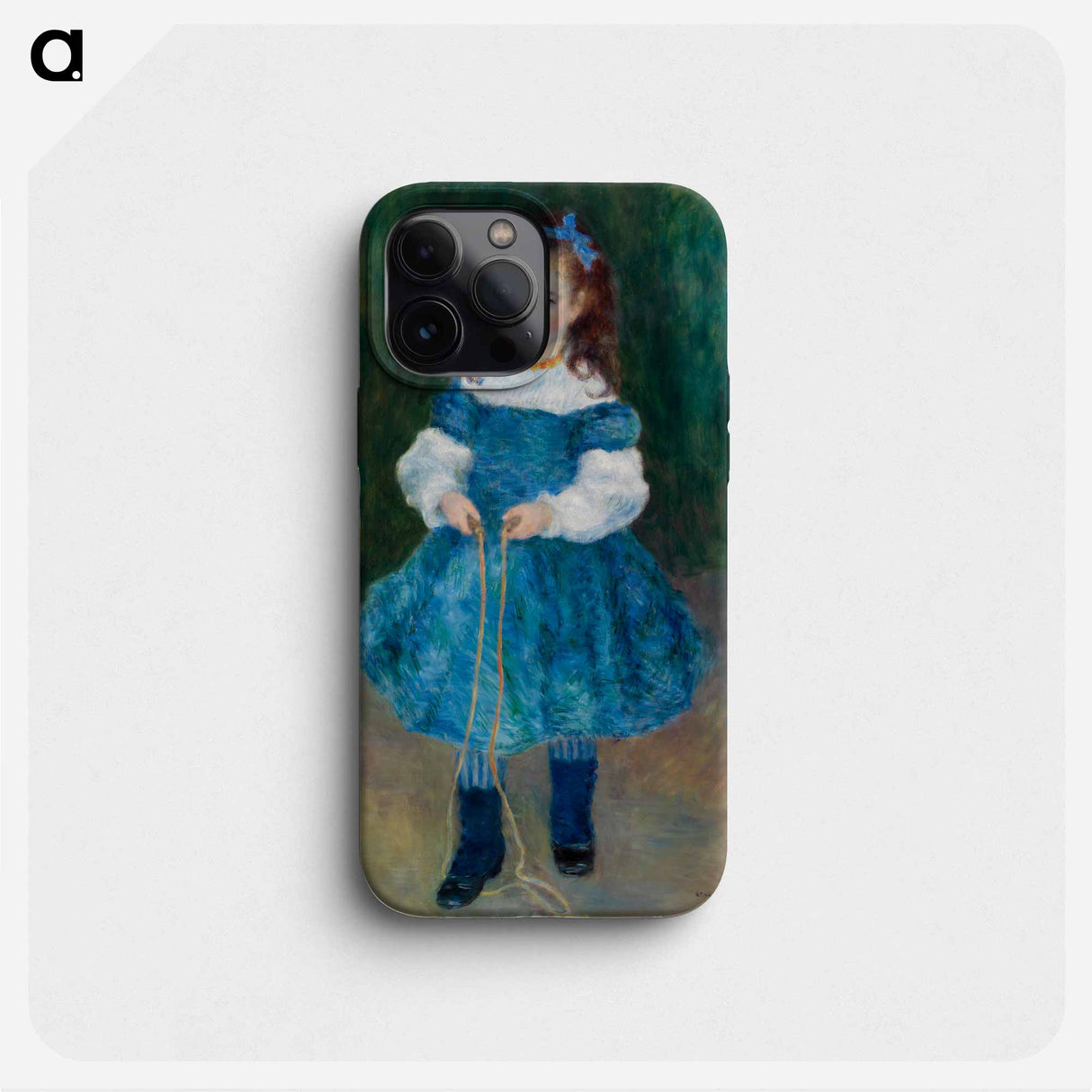 Girl with a Jump Rope - Pierre Auguste Renoir Phone Case.