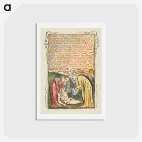 アートポストカード-Songs of Innocence and of Experience: To Tirzah - ウィリアム ブレイク Postcard.