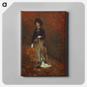 アートパネル-Autumn by Winslow Homer - ウィンスロー ホーマー Canvas.