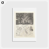 アートポストカード-View in Cuper's Gardens, Lambeth
 - イェール大学アートギャラリー Postcard.