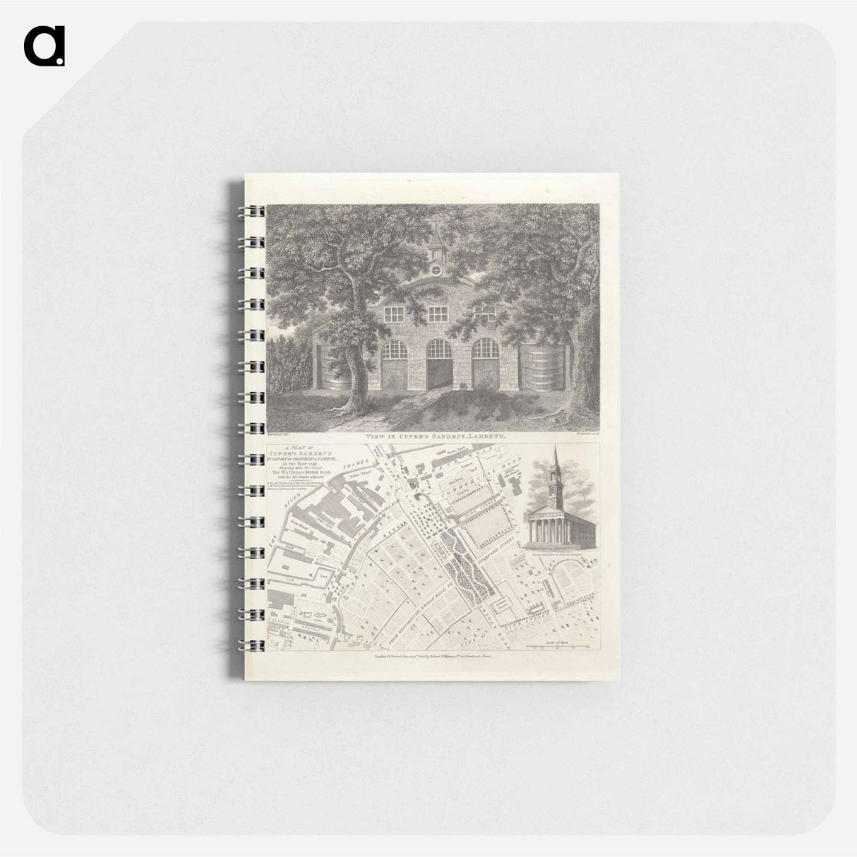アートメモ帳-View in Cuper's Gardens, Lambeth
 - イェール大学アートギャラリー Memo.