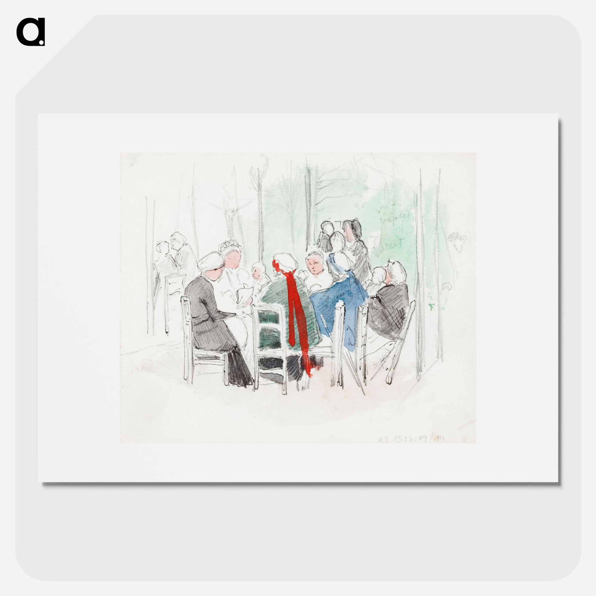 (unknown)part of a sketchbook - アルバート エーデルフェルト Poster.