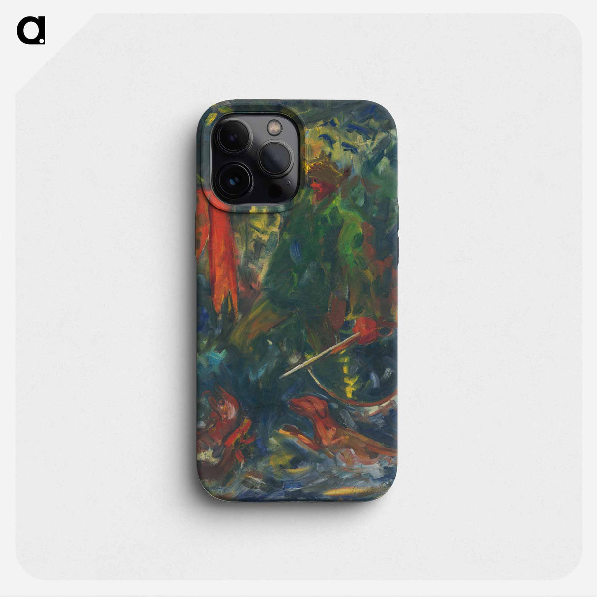 Hunter with dog ii. - アーノルド ピーター ワイズ クビンチャン Phone Case.