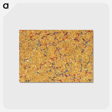 アートポストカード-Abstract Yellow Pattern
 - 大英図書館 Postcard.