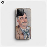 Portrait of Monsieur Coquette, Father - クロード モネ Phone Case.